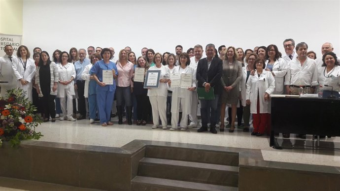 Reconocimiento a profesionales del Hospital de Puerto Real