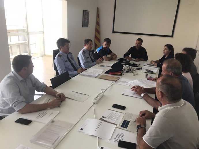 Reunión de la junta de seguridad local de Alcarràs