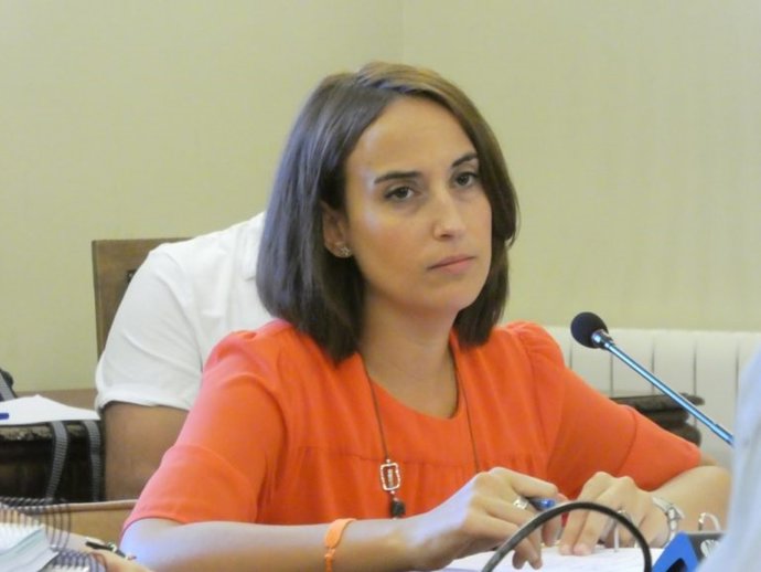 La portavoz de Ciudadanos en el Ayuntamiento de Valladolid. 9-5-2018