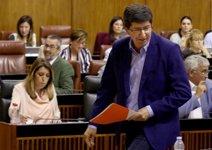 Marín pasa ante Susana Díaz en el debate general sobre Andalucía