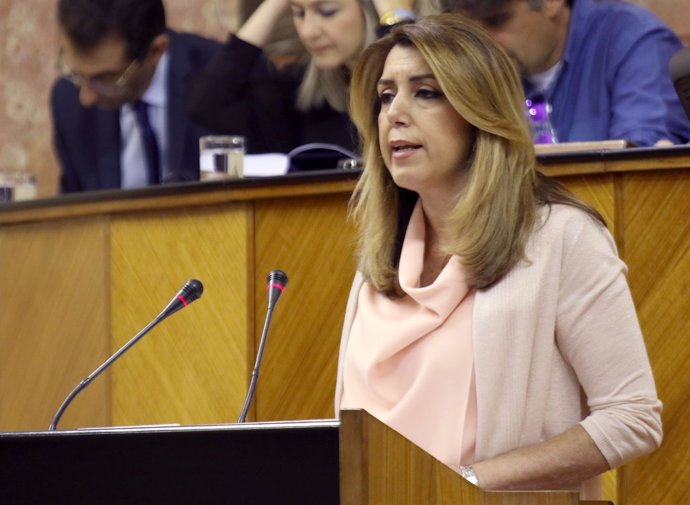 Susana Díaz interviene en el Parlamento en el debate general sobre Andalucía