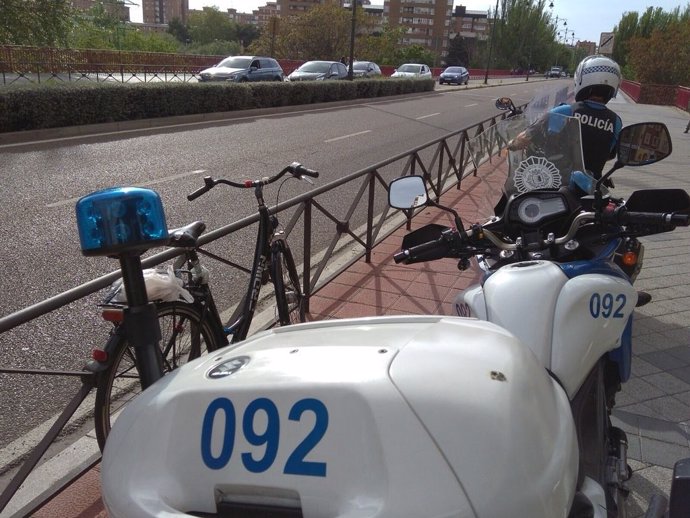 Valladolid.- Bicicleta interceptada en el Paseo del Hospital Militar