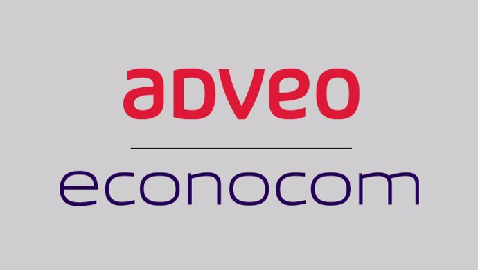 Logos de Grupo Econocom y ADVEO