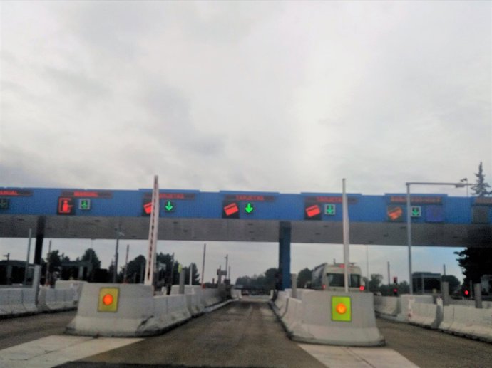 Peaje de Las Cabezas, en la autopista Sevilla-Cádiz