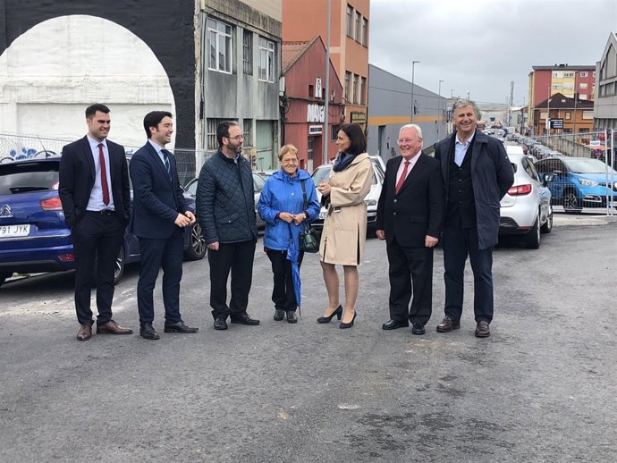 Comienzo obras del nuevo vial de salida del polígono de Candina