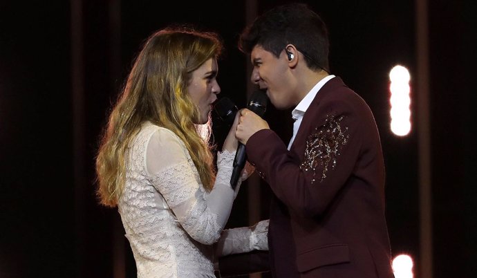 Amaia y Alfred en la semifinal de Eurovisión 2018