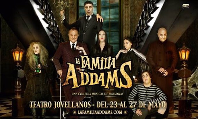 Cartel función La Familia Addams