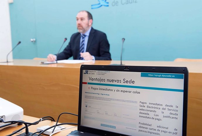 Presentación oficinal virtual del Servicio de Recaudación de Diputación de Cádiz