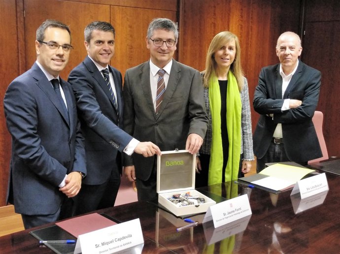 Miguel Capdevila (Bankia) i Jaume Fornt (Agència de l'Habitatge de Catalunya)