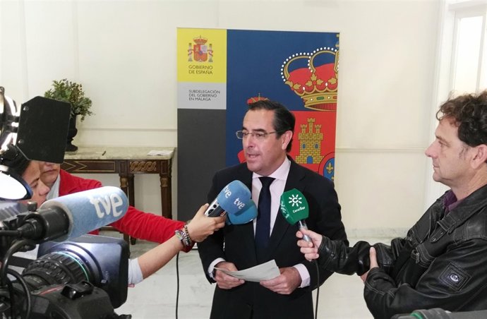 El subdelegado del Gobierno en Málaga, Miguel Briones.