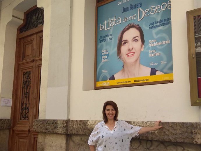 Llum Barrera en el Talia con La lista de mis deseos