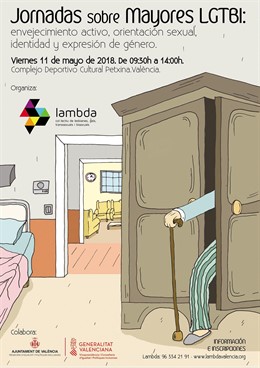 Cartel de las Jornadas sobre Mayores LGTBI