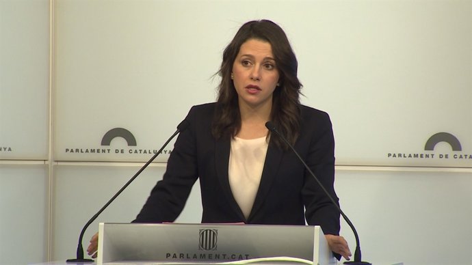  Inés Arrimadas, en roda de premsa