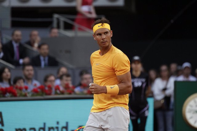 Rafa Nadal tras meterse en cuartos del Mutua Madrid Open