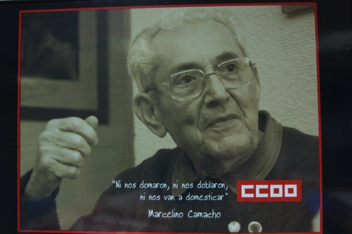 Cartel Marcelino Camacho, CCOO, Comisiones Obreras
