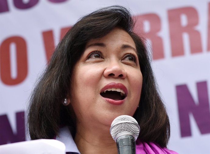 La ex jefa del Poder Judicial de Filipinas María Lourdes Sereno
