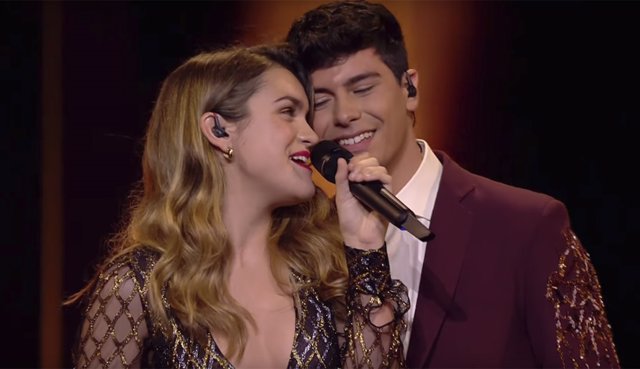 Amaia y Alfred en la semifinal de Eurovisión