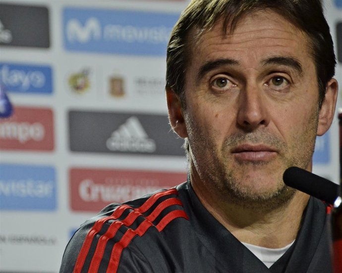 Julen Lopetegui durante una rueda de prensa