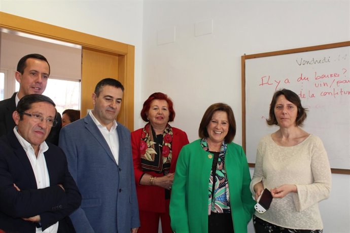 Sánchez Rubio en su visita al Centro de Participación Activa de Mayores