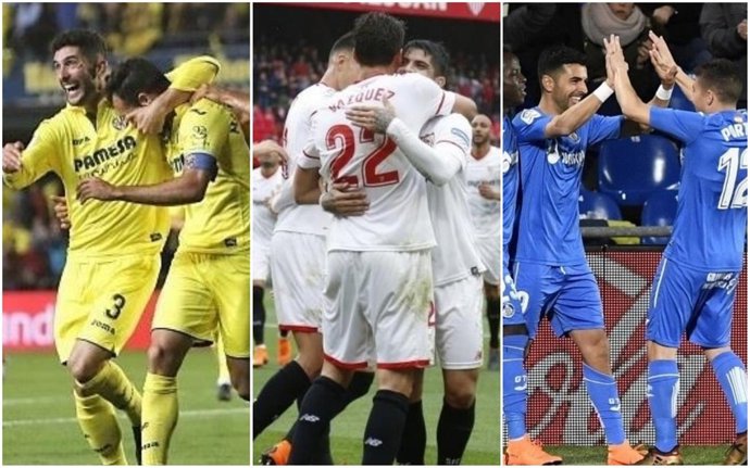 Villareal, Sevilla y Getafe pelean por la Liga Europa