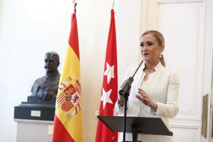 Roda de premsa de Cristina Cifuentes