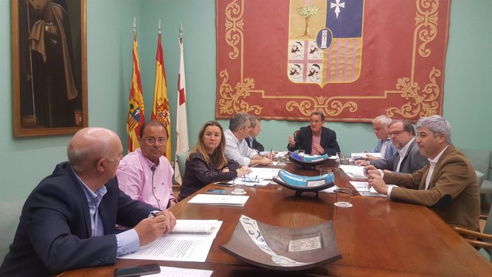 Reunión de Sánchez Quero con los portavoces de los grupos de la DPZ