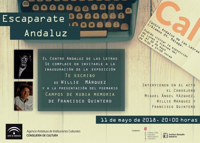 Presentación del poemario de Quintero centro andaluz de las letras