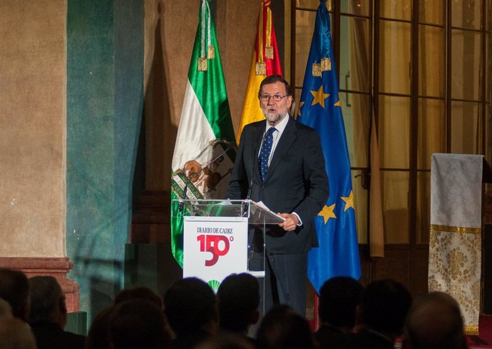 Rajoy, en el cierre de actos conmemorativos de los 150 años del Diario de Cádiz