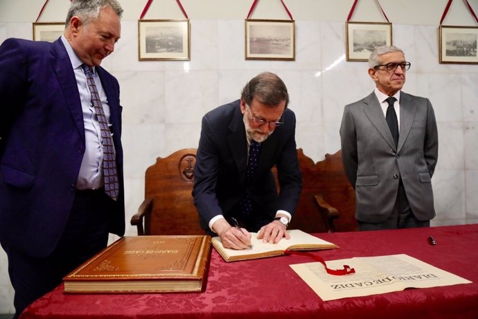 El presidente del Gobierno, Mariano Rajoy, en el 150 aniversario de Diario Cádiz