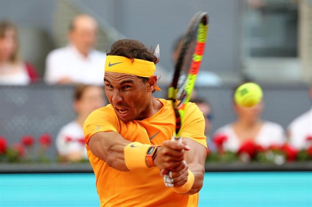 El tenista Rafa Nadal en el Mutua Madrid Open 