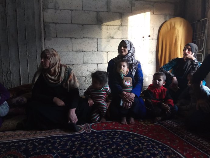 Familias sirias en Líbano