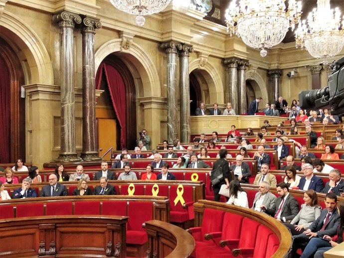 Primera sessió del ple del Parlament d'investidura de Quim Torra, JxCat