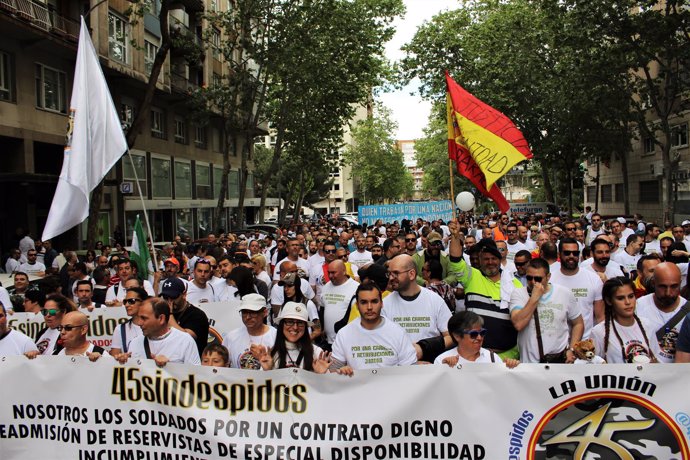 Manifestación militares de Madrid 