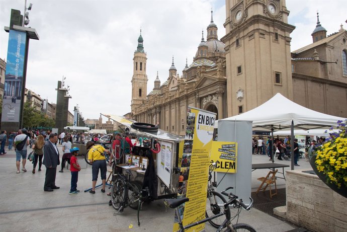 Festival de bici este sábado en la plaza del Pilar.