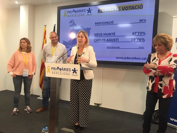 Mercè Homs, Carles Agustí, Neus Munté i Magda Oranich (PDeCAT)
