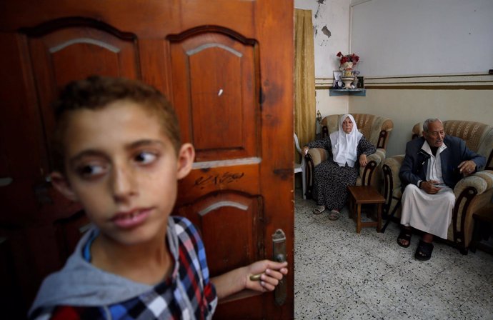 Refugiados palestinos en Gaza