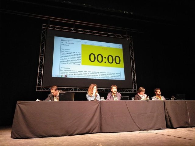 L'assemblea nacional de la CUP a Cervera (Lleida)
