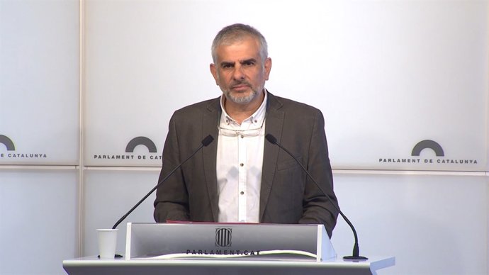Carlos Carrizosa en una roda de premsa al Parlament