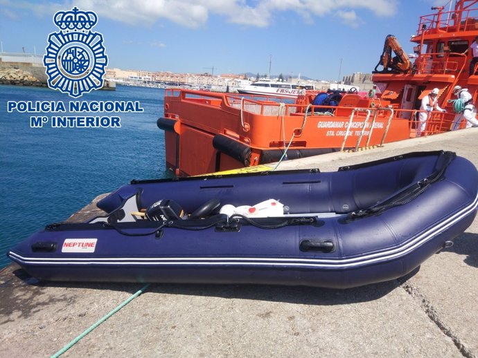 Embarcación del patrón de patera detenido en Algeciras