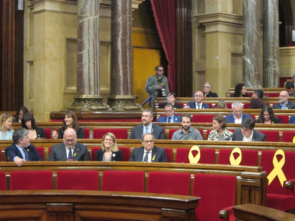 Segundo pleno de investidura de Quim Torra en el pleno del Parlament