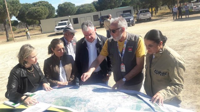 Visita de los caminos rocieros en la provincia de Huelva. 