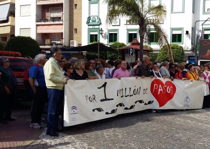 Marcha inaugural de la iniciativa 'Por un millón de pasos'