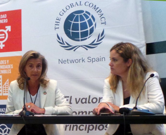 Cristina Pérez (MAEC) e Isabel Garro (Pacto Mundial) 