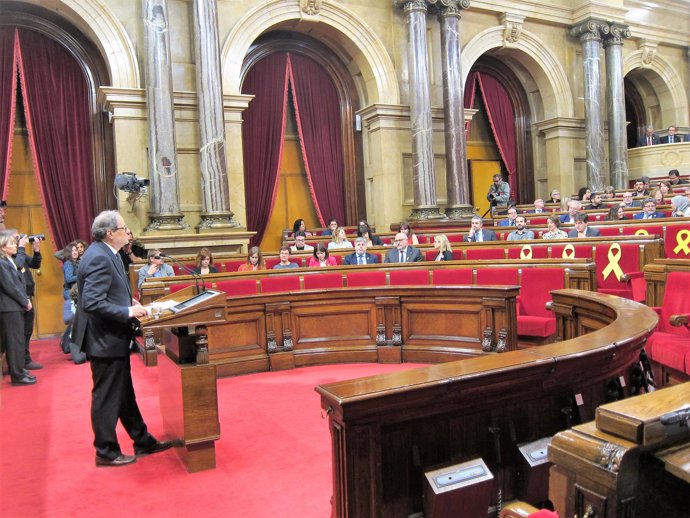 Segundo pleno de investidura de Quim Torra en el pleno del Parlament         