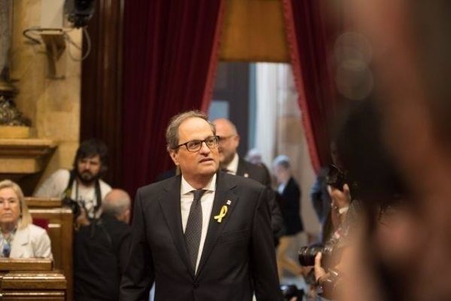 Segundo pleno de investidura de Quim Torra en el pleno del Parlament