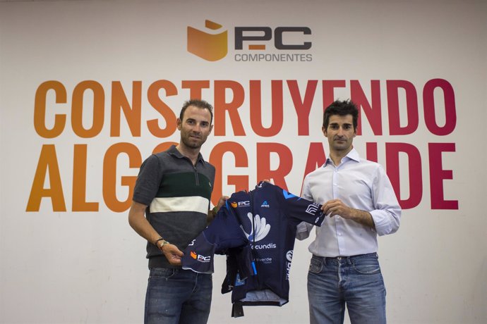 Alejandro Valverde renueva el patrocinio de PCComponentes