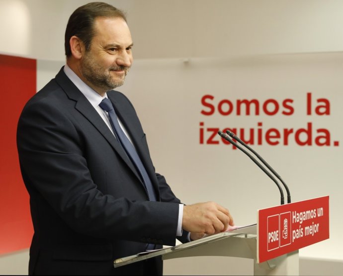 Roda de premsa del secretari d'Organització del PSOE, José Luis Ábalos