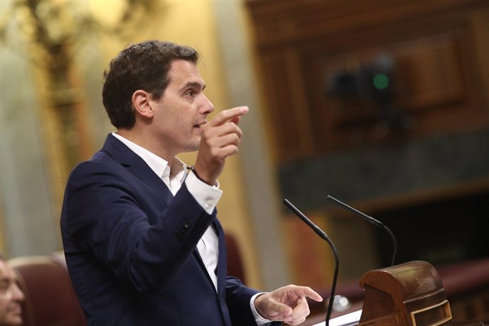 Albert Rivera al debat de la moció de censura contra Rajoy