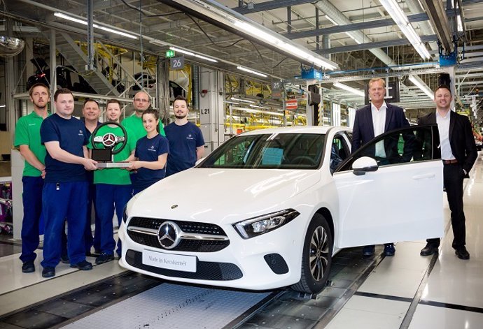 Producción del nuevo Mercedes-Benz Clase A en Kecskemét (Hungría)