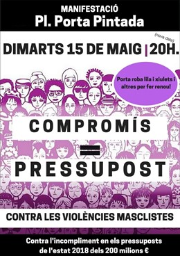 Cartel manifestación moviment feminista
